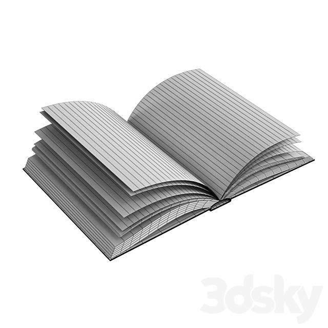 Open books set 3DSMax File - thumbnail 5