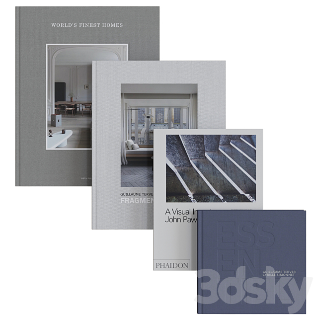 Set of Books 01 3DS Max Model - thumbnail 6