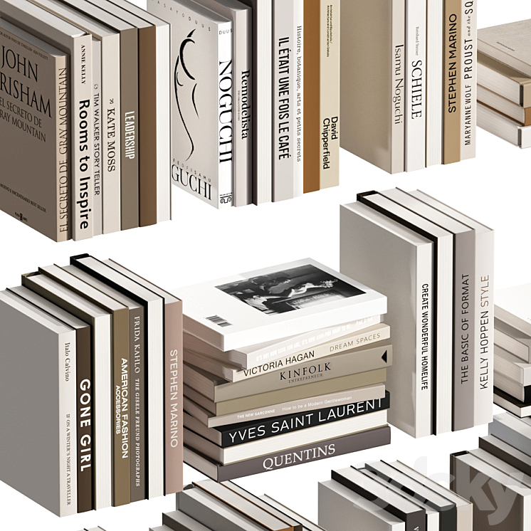 Set of books 3DS Max - thumbnail 2