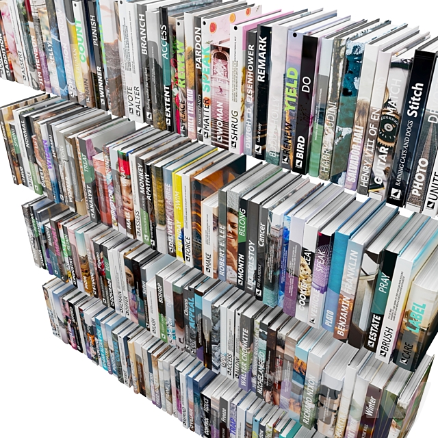 Set of books color – 7-01 3ds Max - thumbnail 2