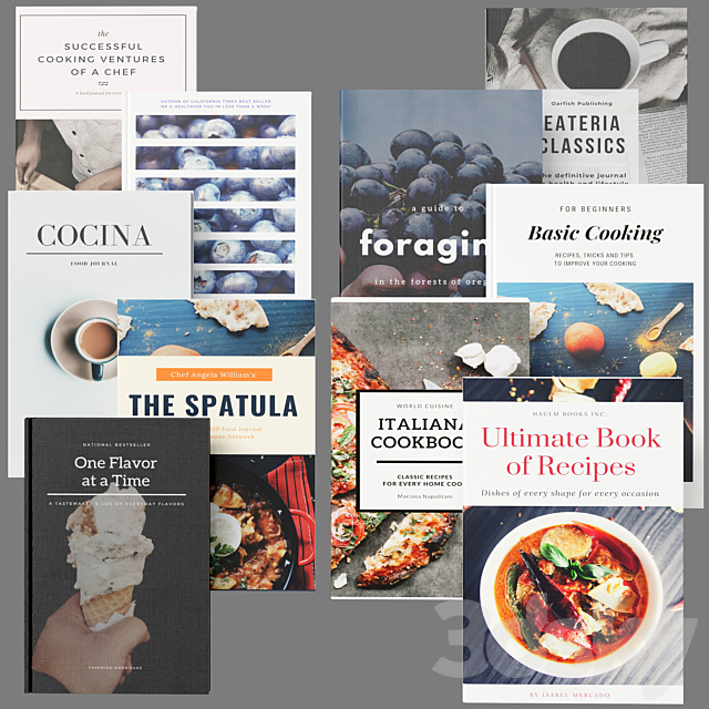 Set of Kitchen Books 07 3DSMax File - thumbnail 6