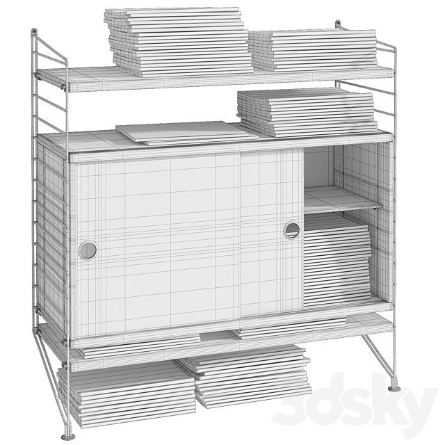 Storage System String System and magazines 113 pcs. 3ds Max - thumbnail 3