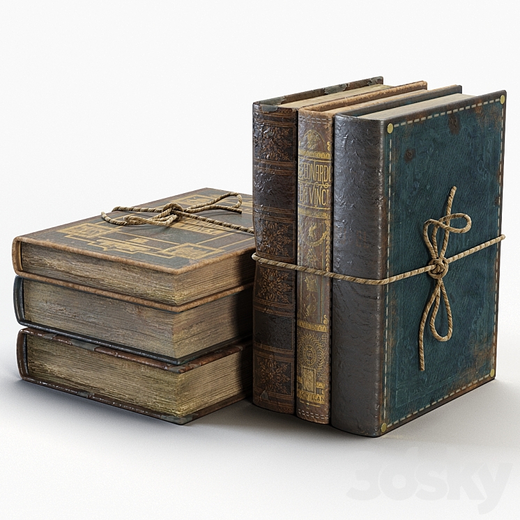 Vintage books 3DS Max - thumbnail 1