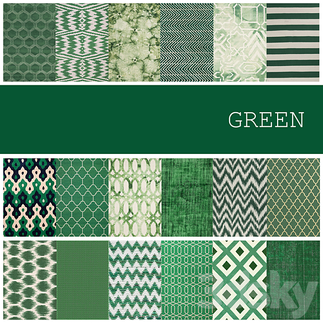 18 carpet color GREEN 3ds Max - thumbnail 1