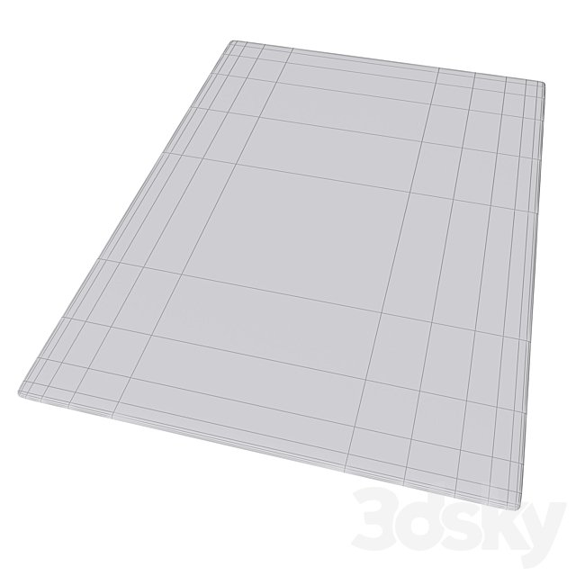 Aksfrytle Rug 7683 cream-gray 3DS Max Model - thumbnail 3