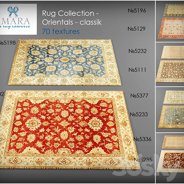 Amara Rug Collection – Orientals 3DS Max Model - thumbnail 1