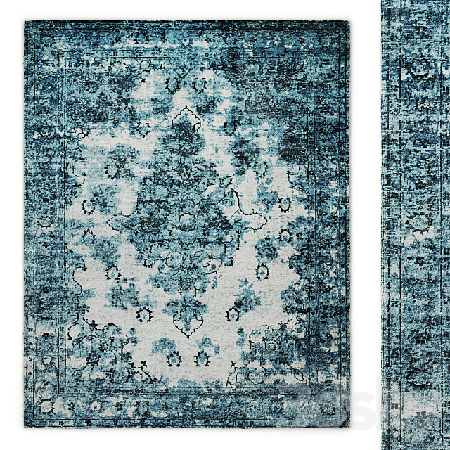 Amora Hand-Knotted Wool Rug RH 3ds Max - thumbnail 1