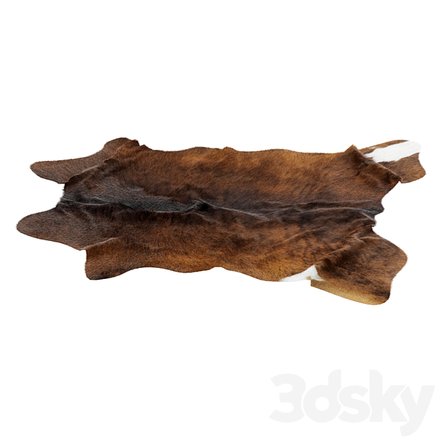 Animal skin rug 14 3ds Max - thumbnail 3