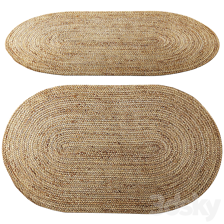 ANTHROPOLOGIE Lorne Oval Rug 3DS Max Model - thumbnail 1