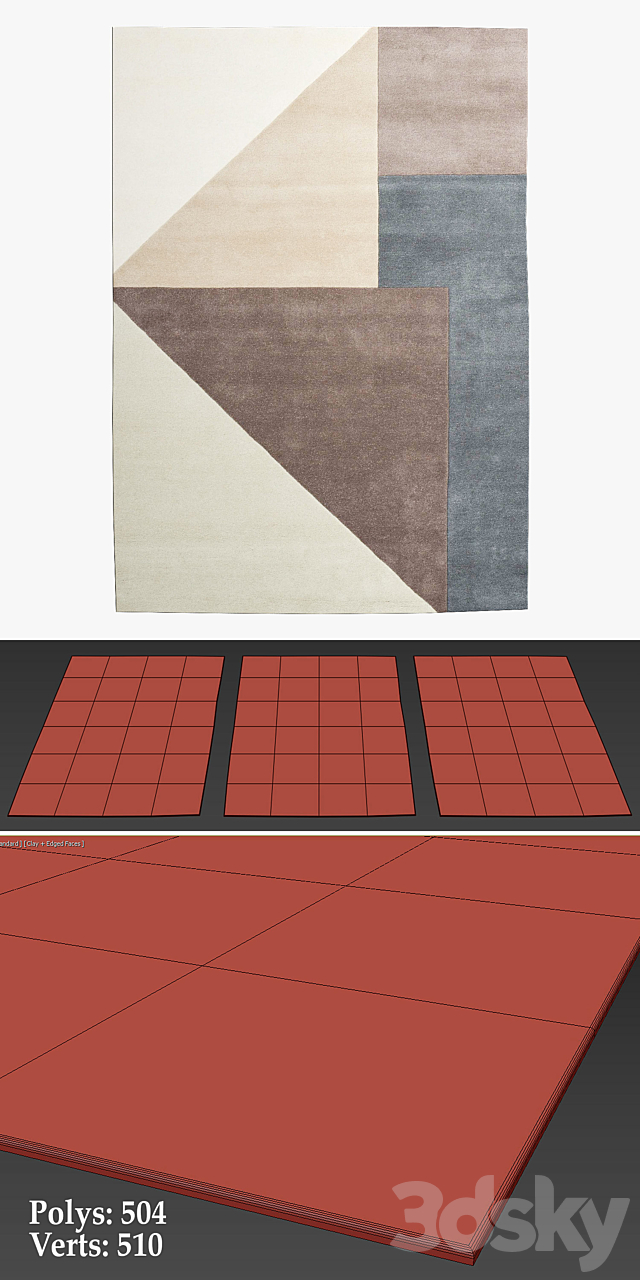 Arguto Rugs_165 3DS Max Model - thumbnail 3