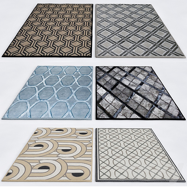 Art Deco Rugs 3ds Max - thumbnail 1