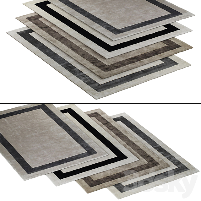 AUSTEN BORDER RUGS 3DS Max Model - thumbnail 2