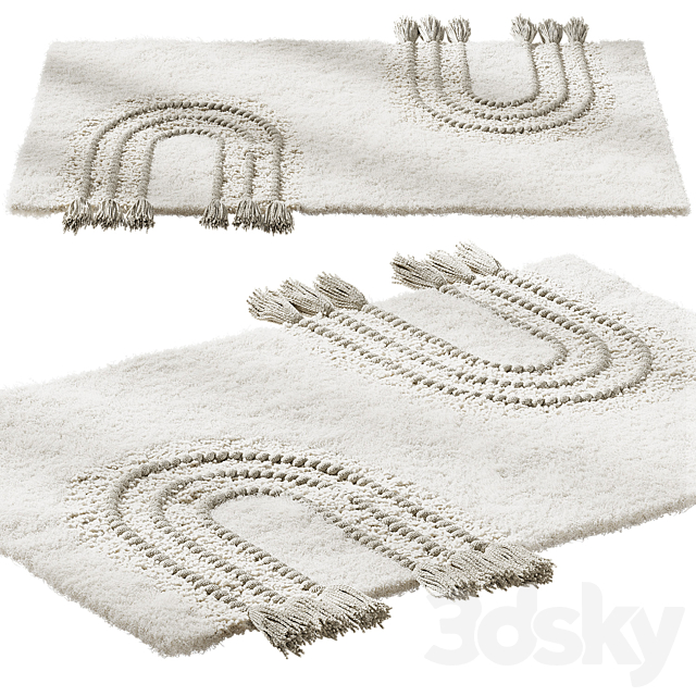 Bath mat English Home HILL 3ds Max - thumbnail 1