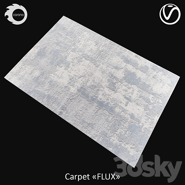 Belgian wool carpet “FLUX” 3ds Max - thumbnail 2