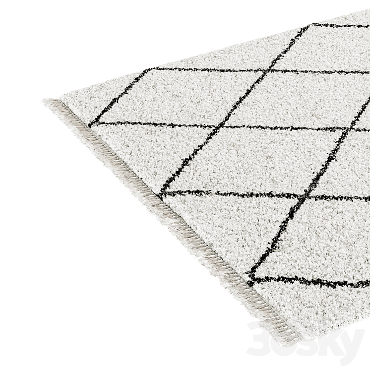 Berber carpet Jiraya by LA REDOUTE INTERIEURS 3DS Max Model - thumbnail 2