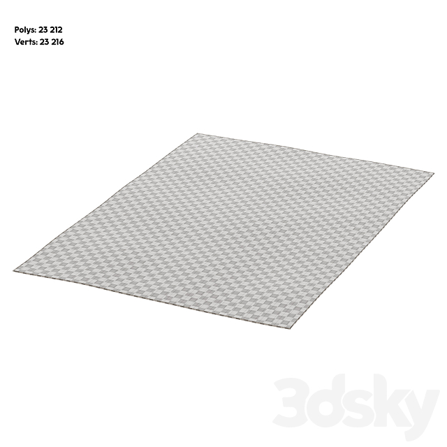 BoConcept FORM RUG 3DS Max Model - thumbnail 5