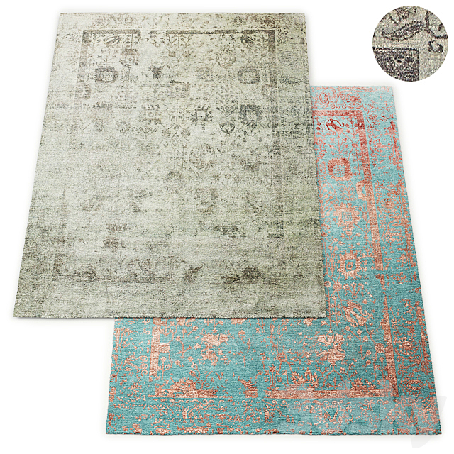 Botanica Hand-Knotted Rug RH Collection 3ds Max - thumbnail 1