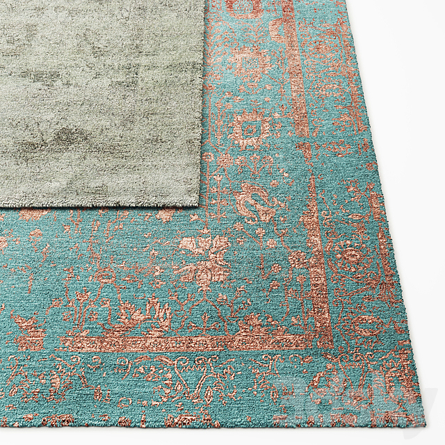 Botanica Hand-Knotted Rug RH Collection 3ds Max - thumbnail 2