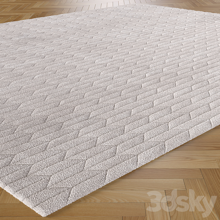 Boucle carpet 2 3DS Max Model - thumbnail 2