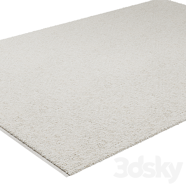 Boucle Ivory Rug from The Rug Collection 3ds Max - thumbnail 2