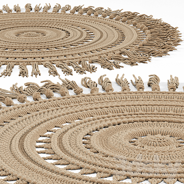 Braided mat 3DS Max Model - thumbnail 1