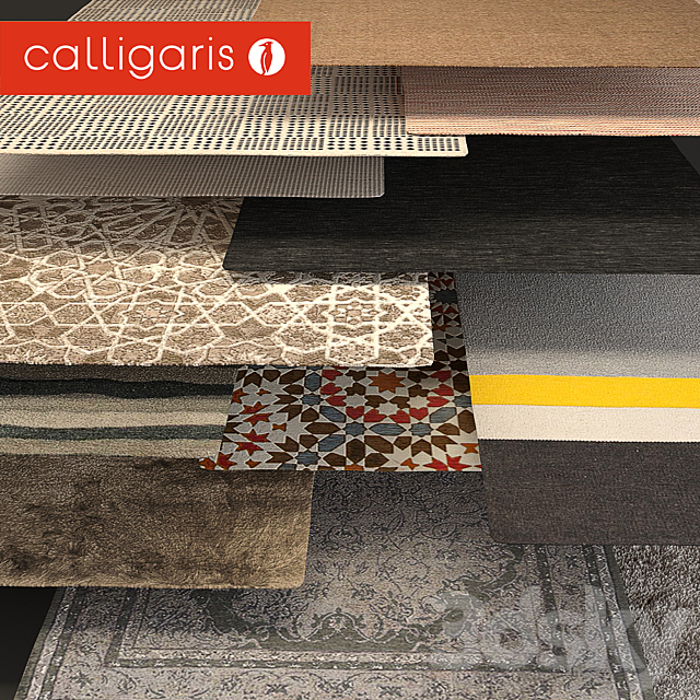 Calligaris rugs 3DS Max Model - thumbnail 1