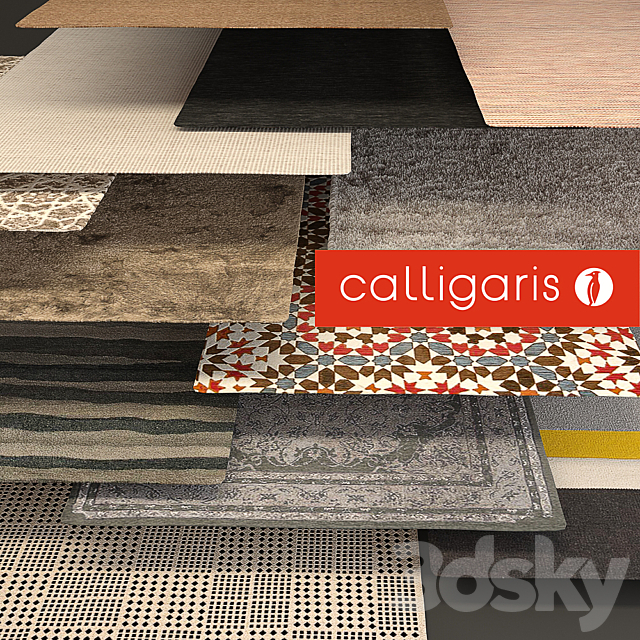 Calligaris rugs 3DS Max Model - thumbnail 2