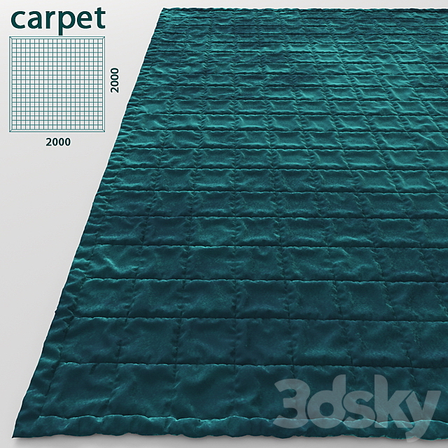 Carpet 3DS Max Model - thumbnail 2