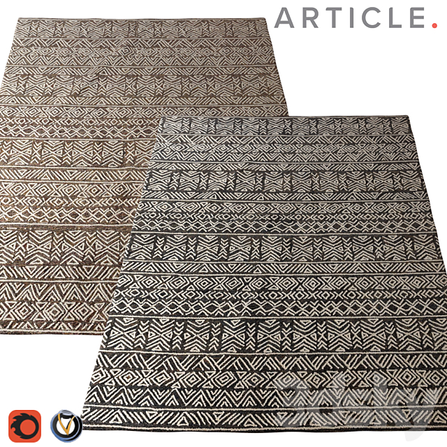 Carpet Article (Mali) 2400х3000 (2 colors) 3ds Max - thumbnail 1