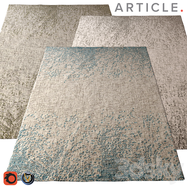 Carpet Article (Splash) 2400х3000 (3 colors) 3ds Max - thumbnail 1