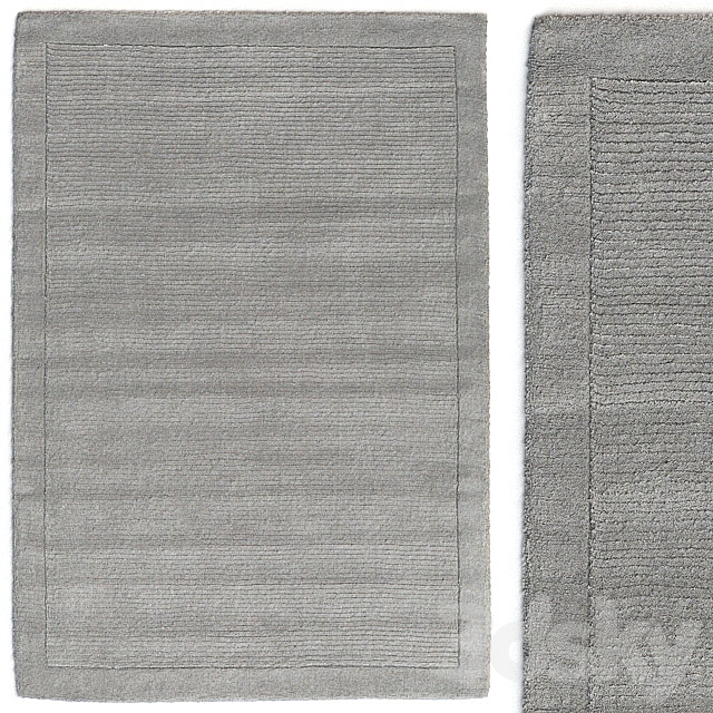 Carpet Benuta Uni Wool Gray Rug 3ds Max - thumbnail 1