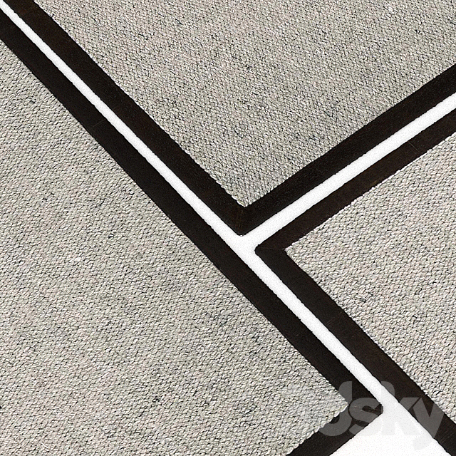 Carpet Calvin Klein Home Lucia LUC01 Ashen Rug 3ds Max - thumbnail 2