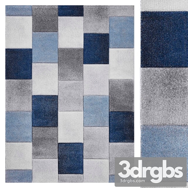 Carpet Caro blue 3dsmax Download - thumbnail 1