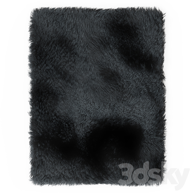 Carpet Fur Gray Shaggi 02 3ds Max - thumbnail 1