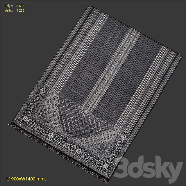 Carpet I and I Designs Playing With Tradition 4 Rug 3DS Max Model - thumbnail 3