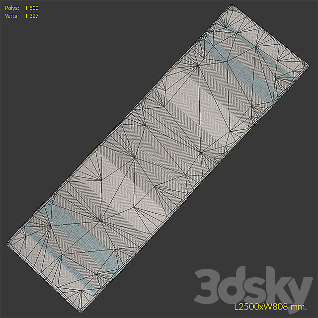 Carpet Linie Design Norwich Gray Rug 3ds Max - thumbnail 3