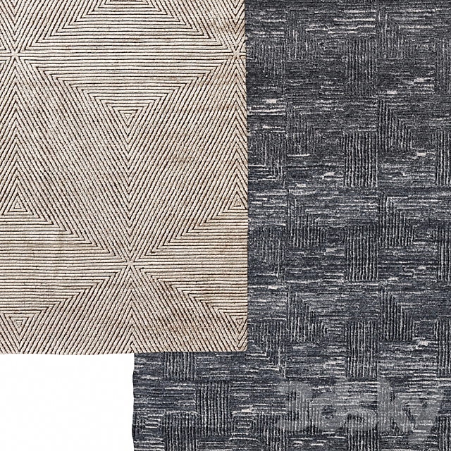 Carpet Mosaic Hand-Knotted Silk by Restoration Hardware 3ds Max - thumbnail 2