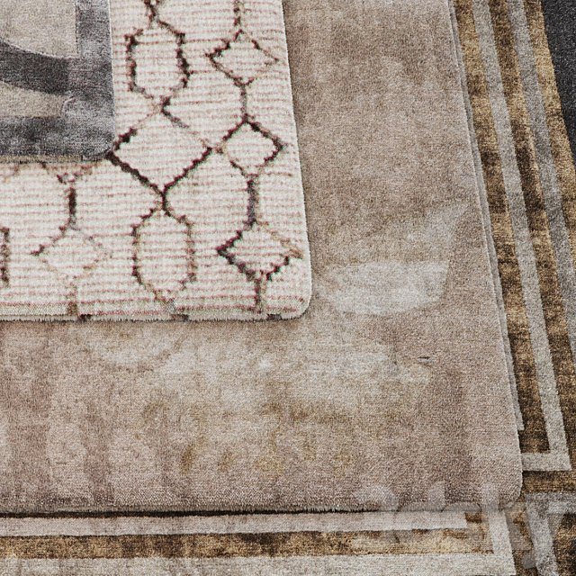 Carpet Set 04 3DS Max Model - thumbnail 2