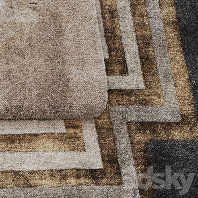 Carpet Set 04 3DS Max Model - thumbnail 3