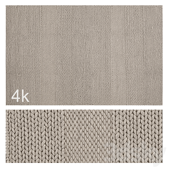 Carpet set 04 – Wool Rug Beads – 2 types _ 4K 3ds Max - thumbnail 1