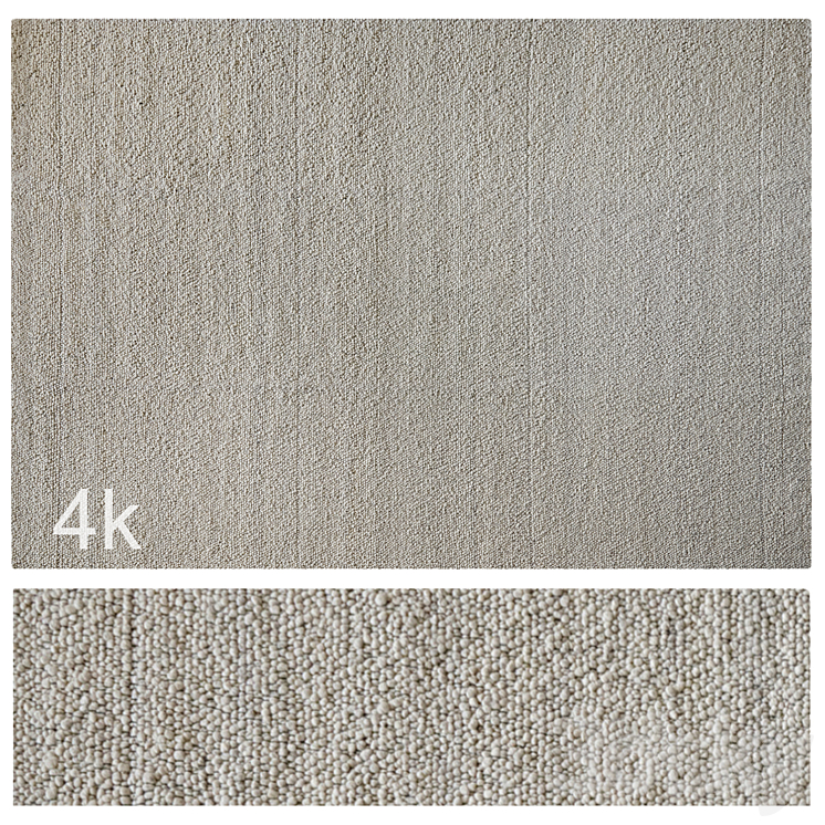 Carpet set 13 – Wool Rug \/ 4K 3DS Max Model - thumbnail 1