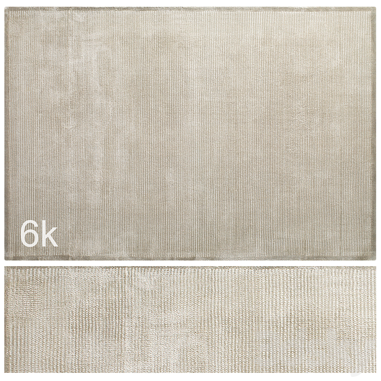 Carpet set 24 – Beige Wool Rug \/ 6K 3DS Max Model - thumbnail 1