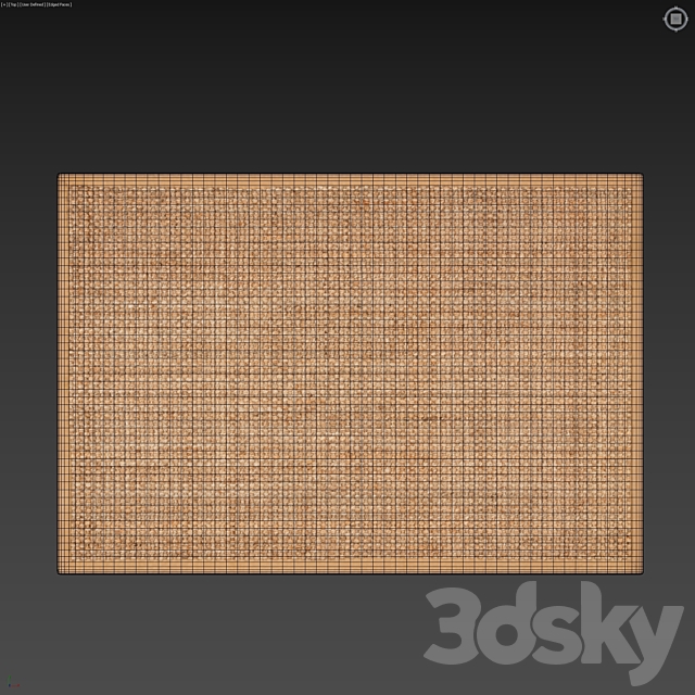 Carpet set 48 – Square Braided Jute _ 3K 3dsMax Model - thumbnail 4