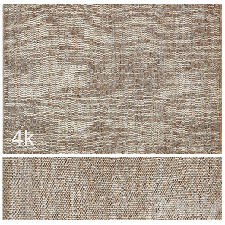 Carpet set 56 – Braided Jute \/ 4K 3DS Max Model - thumbnail 1