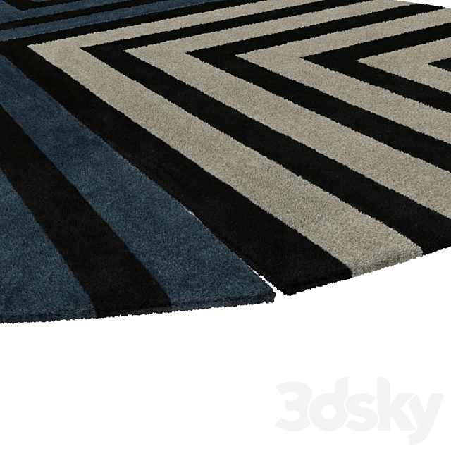 Carpet SOL Y SOMBRA by Roche Bobois 3DS Max Model - thumbnail 3