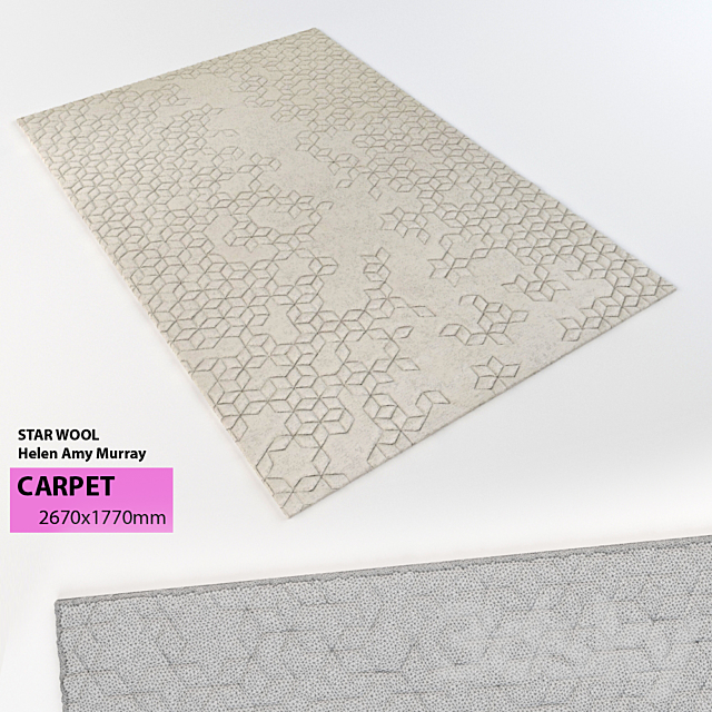 carpet STAR WOOL Helen Amy Murray 3DS Max Model - thumbnail 1