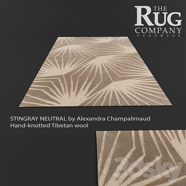 carpet STINGRAY NEUTRAL Alexandra Champalimaud 3ds Max - thumbnail 1