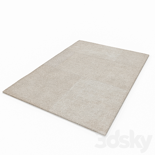 Carpet TATE RUG IVORY 3DS Max Model - thumbnail 3