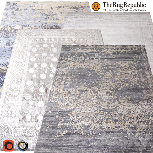 Carpet The Rug Republic 1600х2300 (4 colors) 3ds Max - thumbnail 1