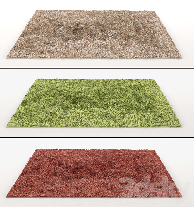 Carpet with a long nap 4 3DS Max Model - thumbnail 2